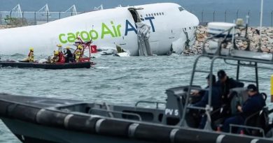 Cargo Plane Crashes into Sea at Hong Kong Airport, Killing Two Ground Staff